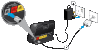 Diagram showing connecting your ASDL filter to your hub