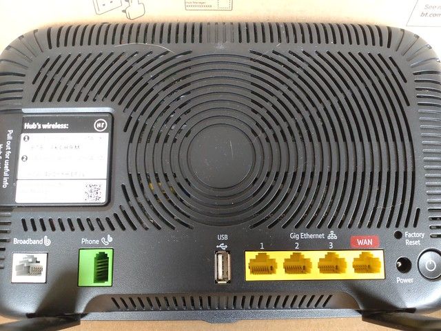 My hub in its returns box